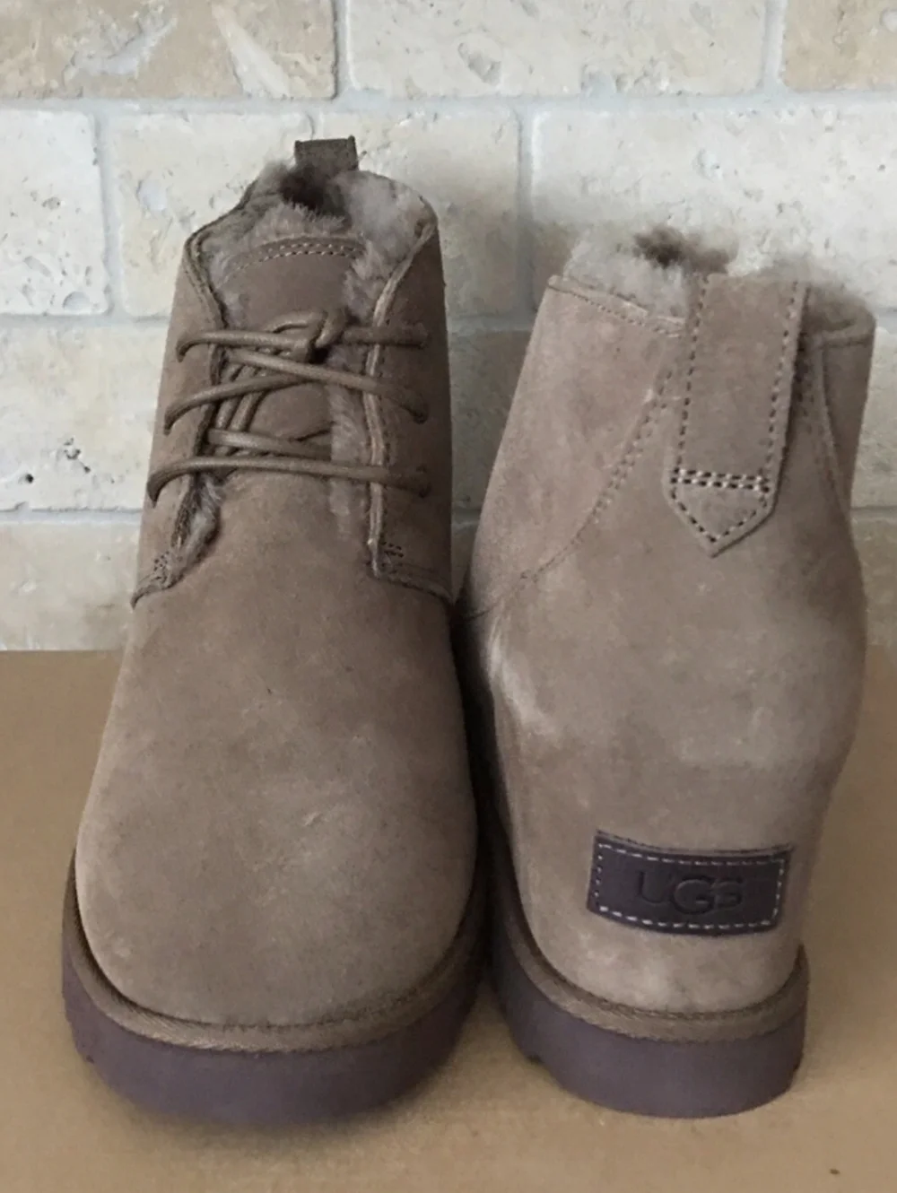 UGG® Classic Femme Lace Bootie in Chestnut Brown NW/Box MSRP $145